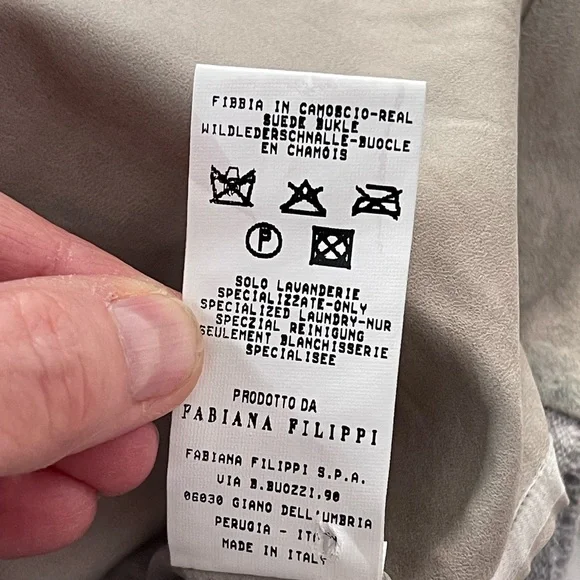 FABIANA FILIPPI Gray & Cream Turtleneck Sweater, Size Small/42 IT - Picture 8 of 15